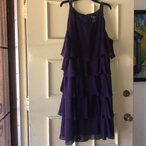 Purple cocktail dress XL